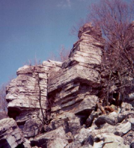 [Image of 'The Tower of Babylon' rock]